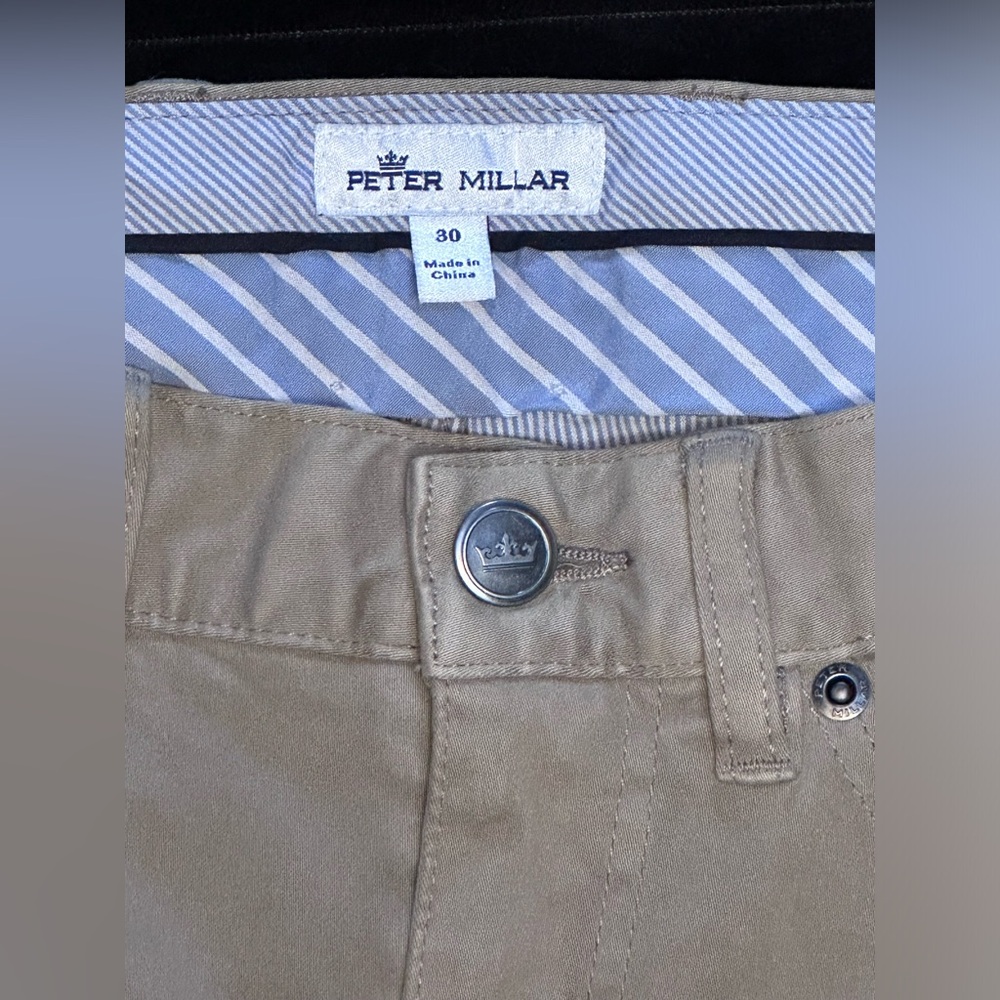 Peter Millar Men's Tan Chinos